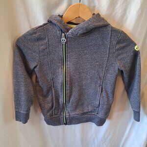 koala kik Grey and black zip up hoodie with skull detail size 4t